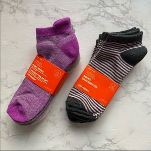 Joe Fresh 6-Pair Girls Size 3-6 Cotton Blend Low Cut Summer Ankle Sport